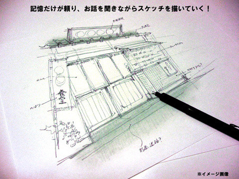 水彩画と建築パースなら大阪のオッシュデザイン・アトリエ部のブログ-記憶だけが頼り